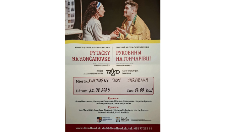 Fotka pre článok Divadelné predstavenie Pytačky na Hončarovke