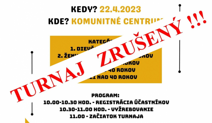 Aktuality / Stolnotenisový turnaj ZRUŠENÝ !!! - foto