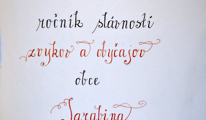 XX. ROČNÍK SLÁVNOSTÍ ZVYKOV A OBYČAJOV OBCE JARABINA - PIATOK 8.8.2025