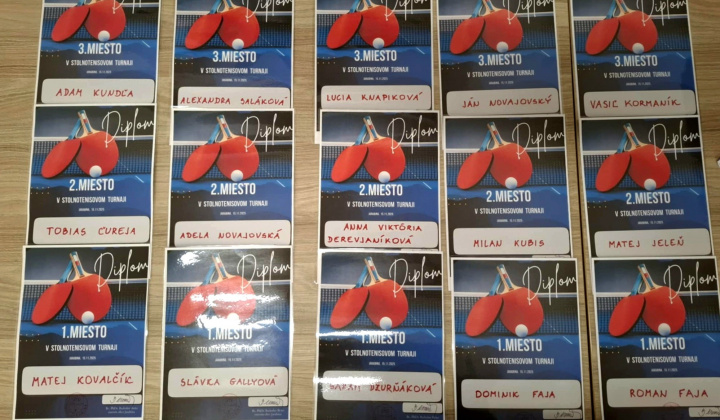 STOLNOTENISOVÝ TURNAJ 2025 - III. ROČNÍK