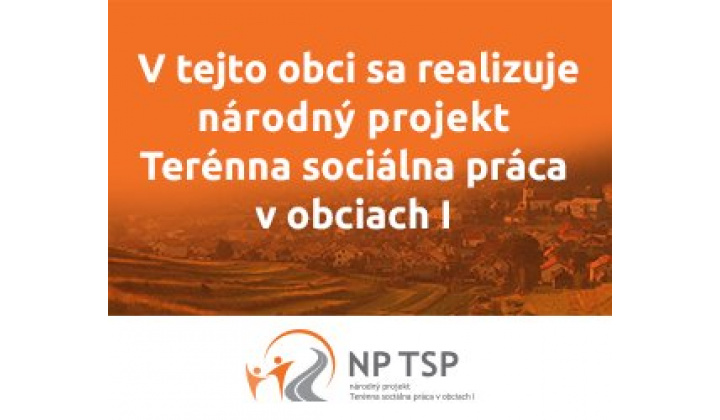 Národný projekt Terénna sociálna práca v obciach I