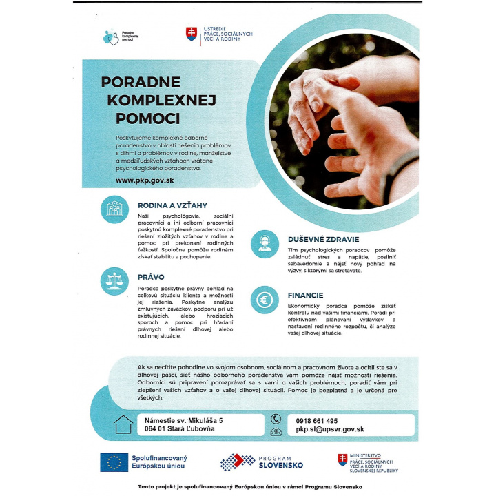 Menšia fotka pre článok Poradňa komplexnej pomoci na ÚPSVaR