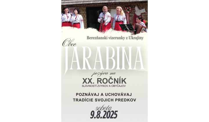 Fotka pre článok XX. Slávností zvykov a obyčajov obce Jarabina - Berezňanski Vizerunky z Ukrajiny