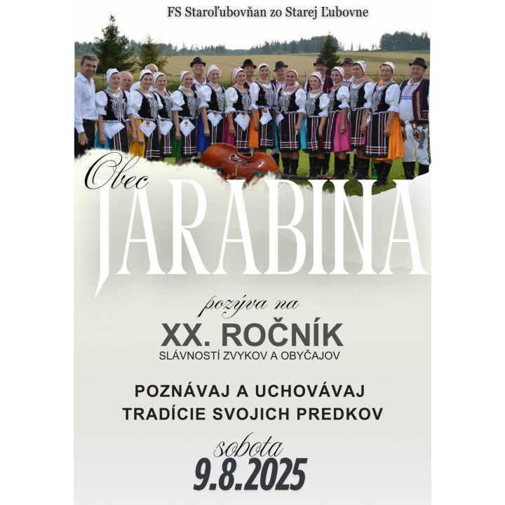 Menšia fotka pre článok XX. Slávností zvykov a obyčajov obce Jarabina - FS Staroľubovňan zo Starej Ľubovne