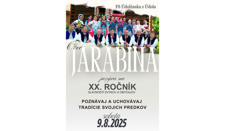 Fotka pre článok XX. Slávností zvykov a obyčajov obce Jarabina - FS Údolčanka z Údola