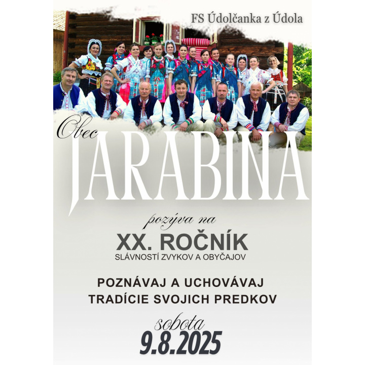 Menšia fotka pre článok XX. Slávností zvykov a obyčajov obce Jarabina - FS Údolčanka z Údola