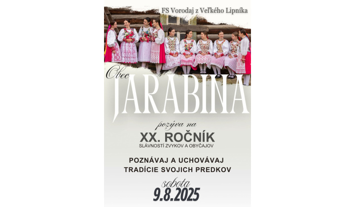 Fotka pre článok XX. Slávností zvykov a obyčajov obce Jarabina - FS Vorodaj z Veľkého Lipníka