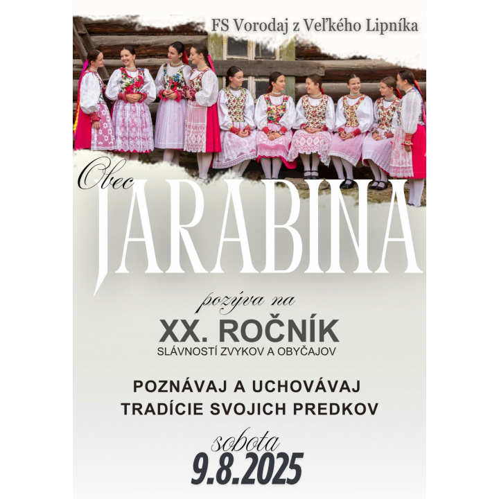 Menšia fotka pre článok XX. Slávností zvykov a obyčajov obce Jarabina - FS Vorodaj z Veľkého Lipníka