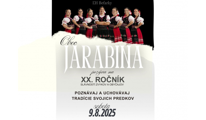 Fotka pre článok XX. Slávností zvykov a obyčajov obce Jarabina ĽH Beťarky