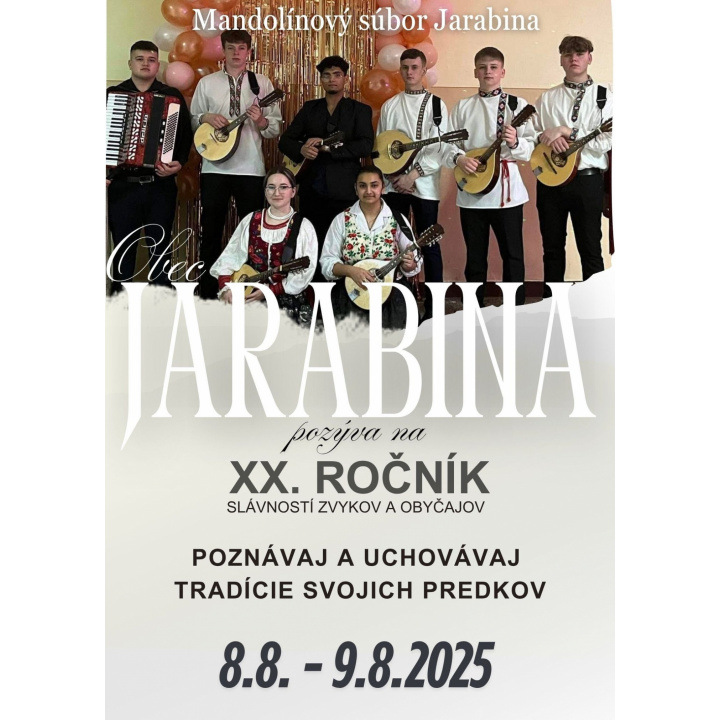 Menšia fotka pre článok XX. Slávností zvykov a obyčajov obce Jarabina - Mandolínový súbor Jarabina