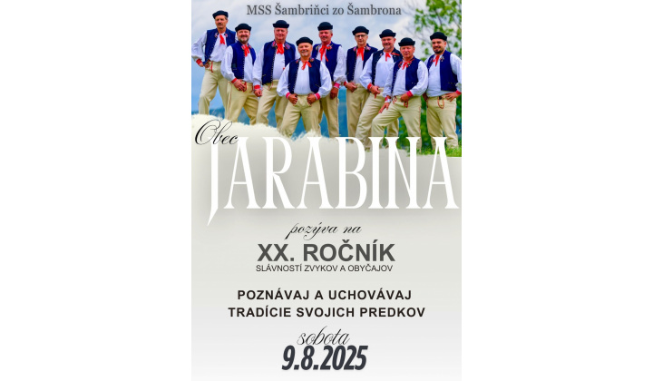 Fotka pre článok XX. Slávností zvykov a obyčajov obce Jarabina - MSS Šambrinci zo Šambrona