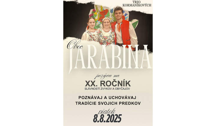 Fotka pre článok XX. Slávností zvykov a obyčajov obce Jarabina - Trio Kormaníkových