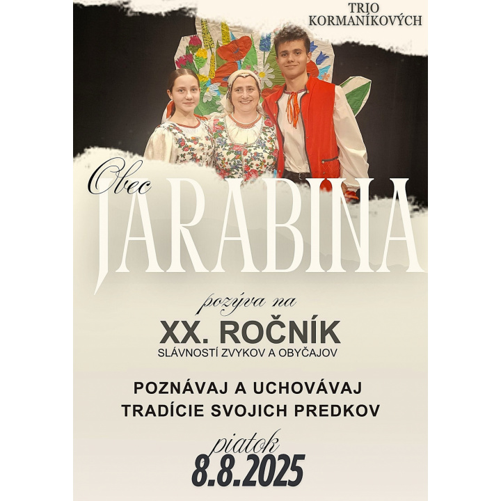 Menšia fotka pre článok XX. Slávností zvykov a obyčajov obce Jarabina - Trio Kormaníkových